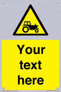 Custom warning farm machinery